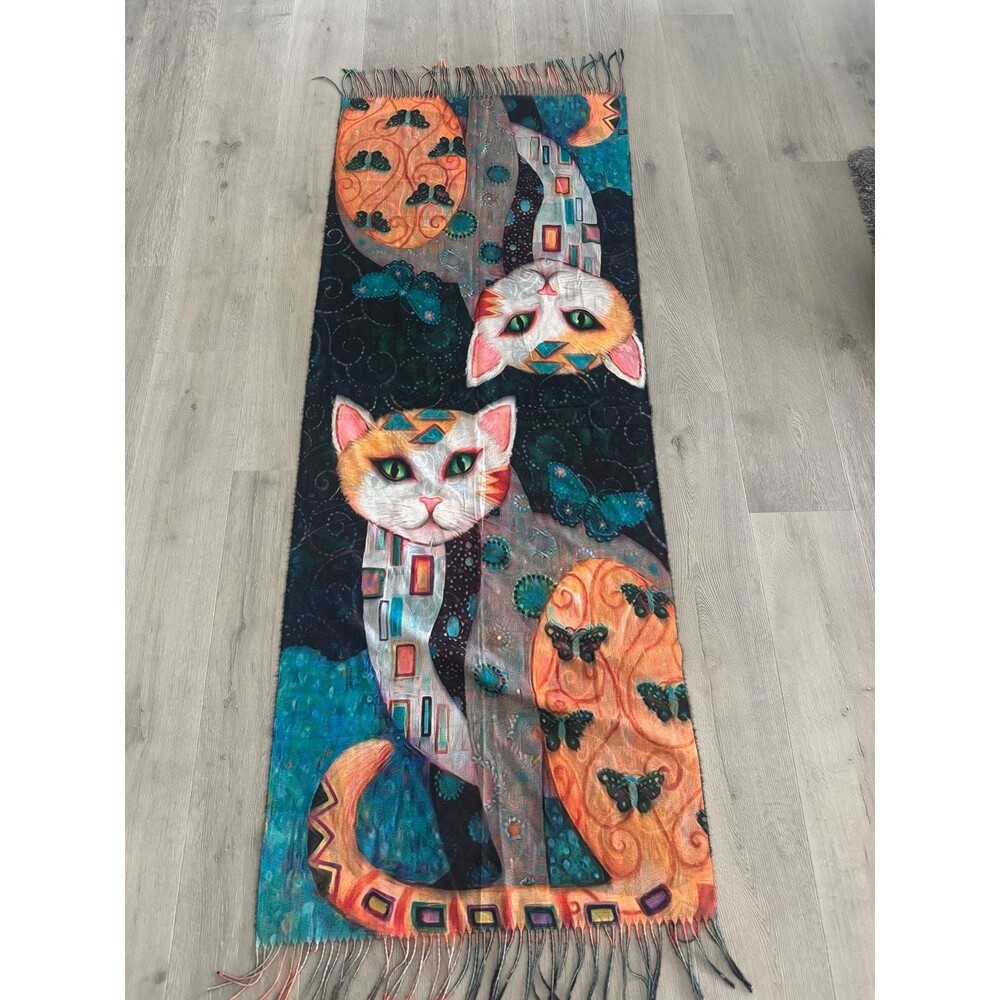 Cat themed shawl